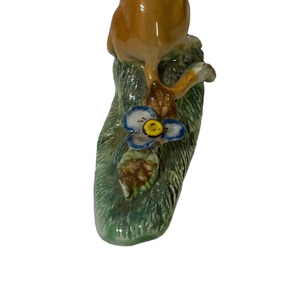 Vtg Big Eared Mouse Ladybug Flower Figure Signed Basil Matthews Animal Figurine - Picture 11 of 12